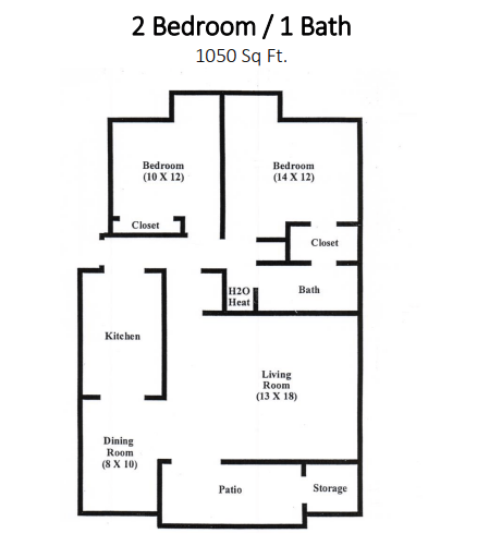 Floorplan - Meadow Ridge Apartments