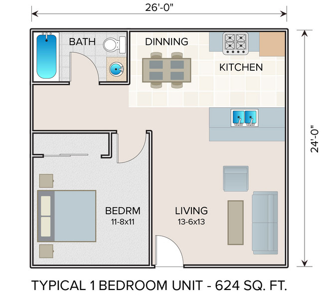 Floorplan - Ridgecrest Landing Apartment Homes