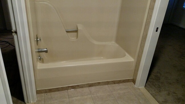 Upstairs bathroom, from a very similar unit, rennovated at the same time as current unit for rent - 1410 Skyline Dr