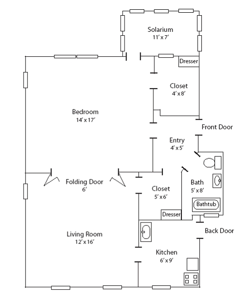 1BR/1BA - San Carlos