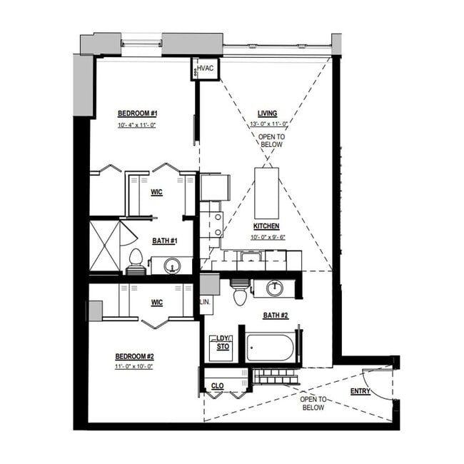Floorplan - Parisian on Vine Apartments