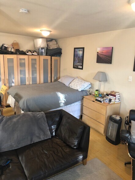 bedroom part of studio - 1077 12th Street
