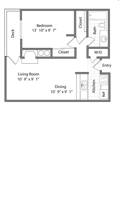 1BR/1BA - Emerson Apartments