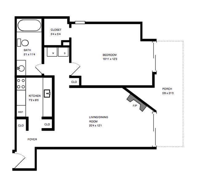 Floorplan - The Remington Apartments