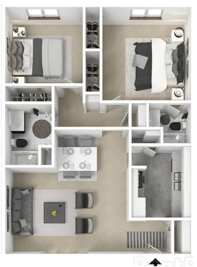 Floorplan - Sunset Grove Apartments