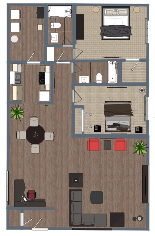 Floorplan - Park Place Apartments