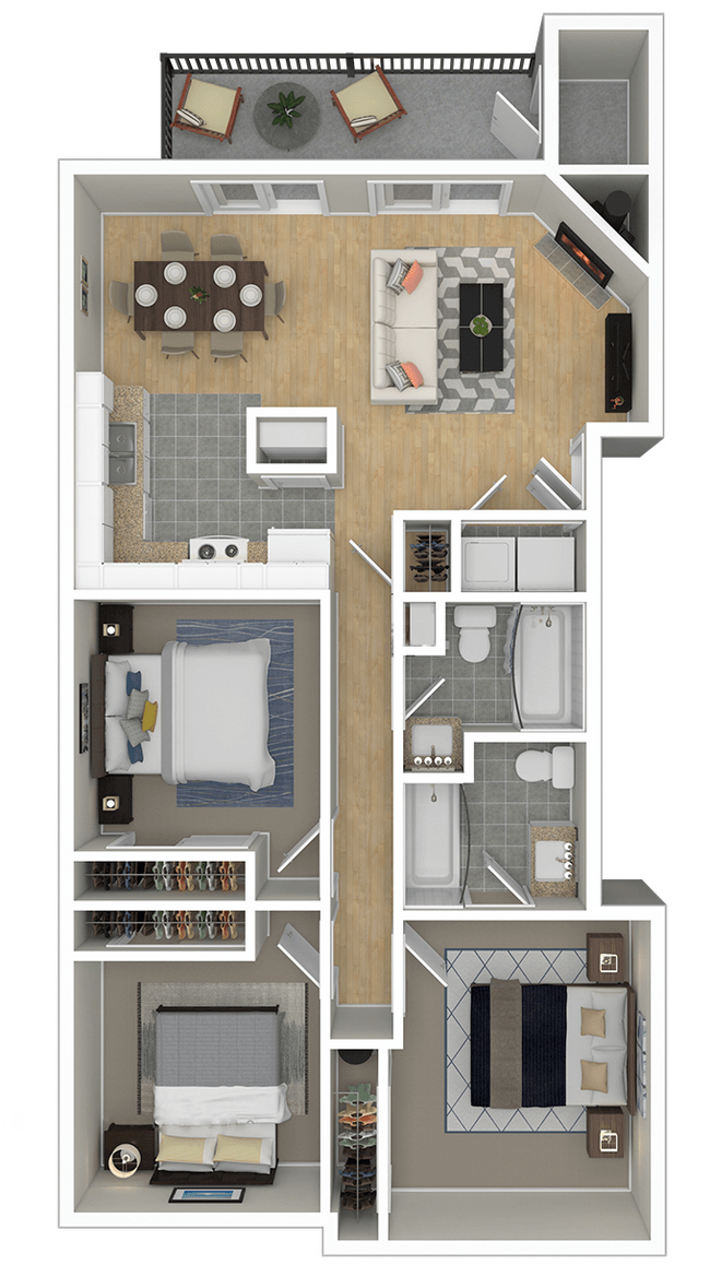 Floorplan - Andrea Place Apartments