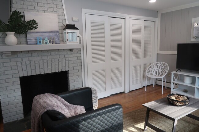Fireplace is decorative only - 266 Cosey Beach Ave