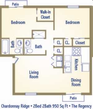 2BR/2BA - Chardonnay Ridge