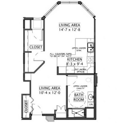 Studio - Cannon Rivers Senior Living