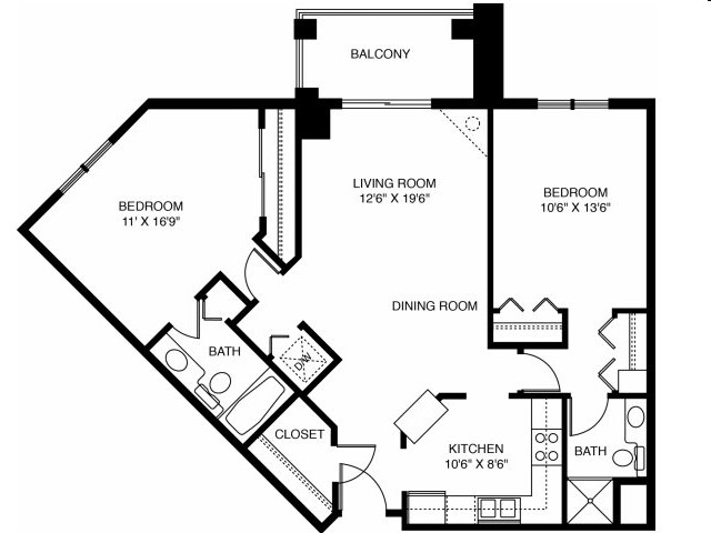 2BR/2BA - Highland Ridge