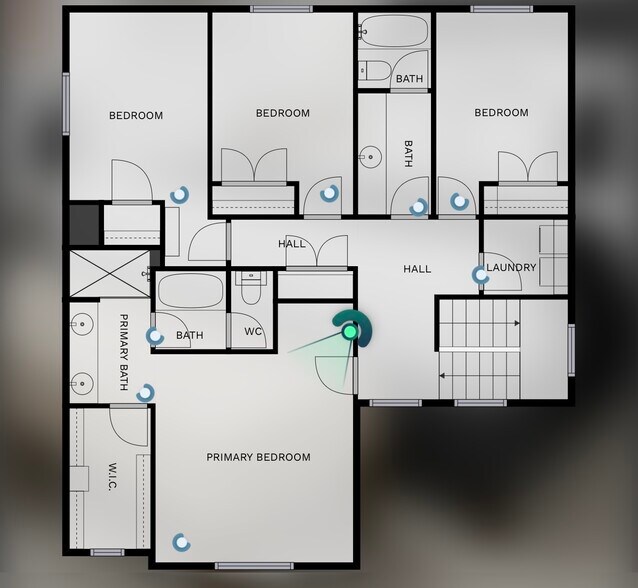 Upstairs floorplan - 4877 E Silver Ridge Rd