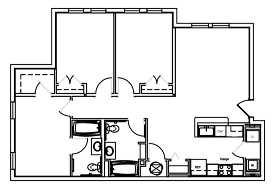 Floorplan - The Arbors @ 15th