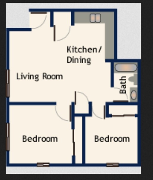 2BR/1BA - Beaver Lake Apartments & Suites