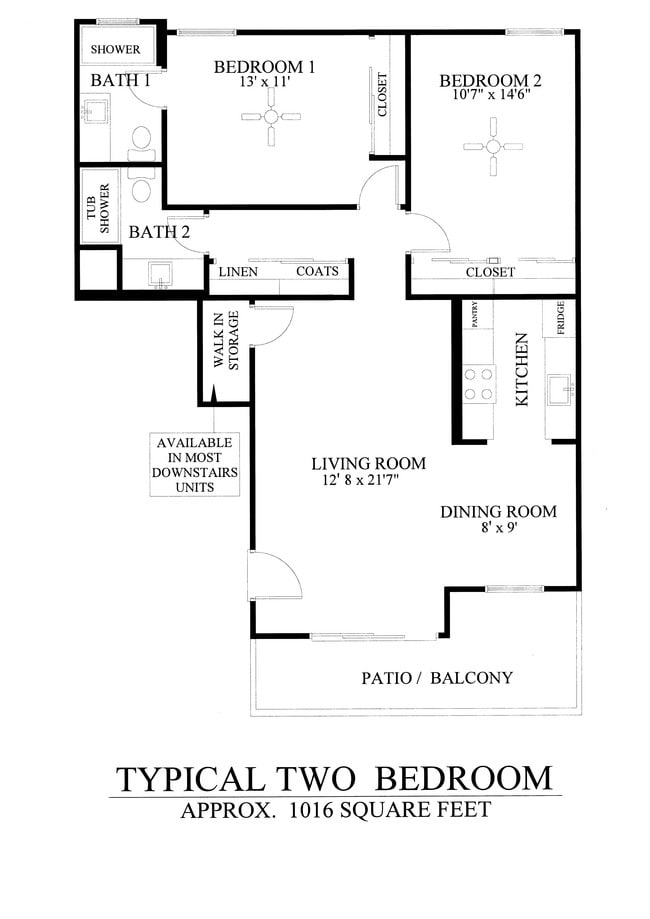 Floorplan - Live Oak Apartments