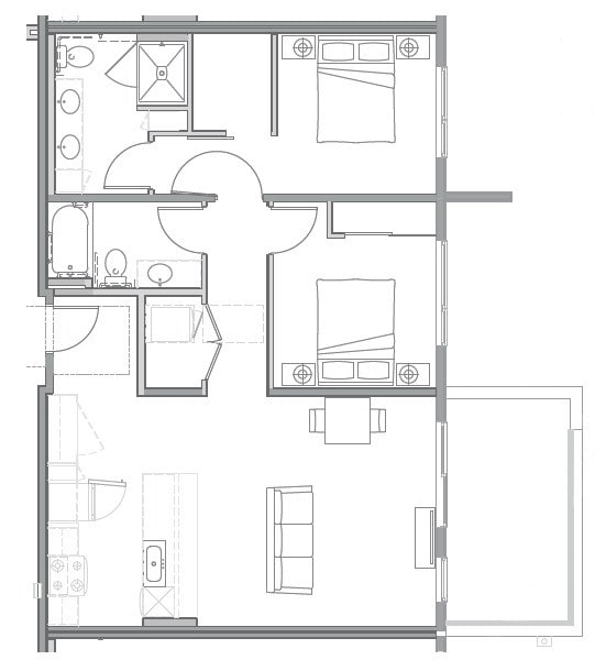 Floorplan - Uptown at Kirkland Urban