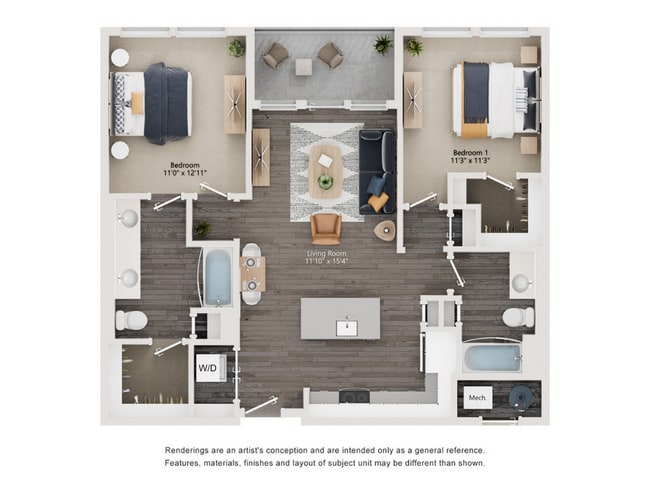 The-Richmond-B3-floorplan-Salt-Lake-City-Utah - The Richmond Apartments