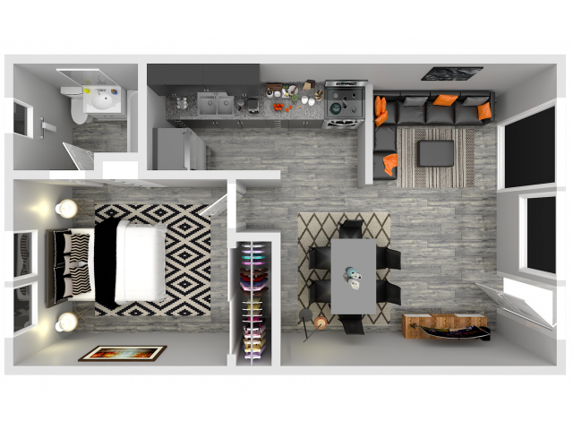 1 x 1 - Tam Apartments
