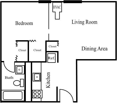 1BR/1BA - St. Andrews Towers 62+ community