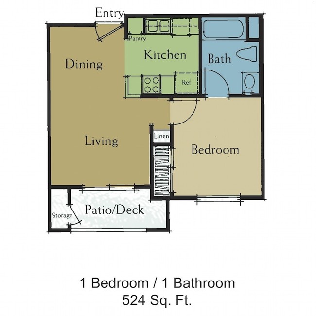 1BR/1BA - Vintage Canyon Senior Apartments