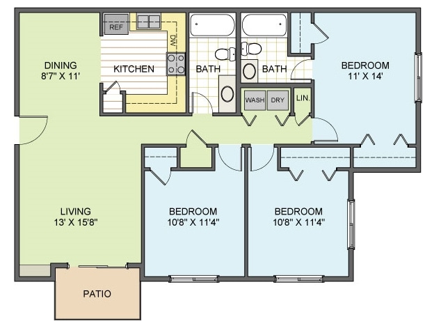 3BR/2BA - Summit Hermitage