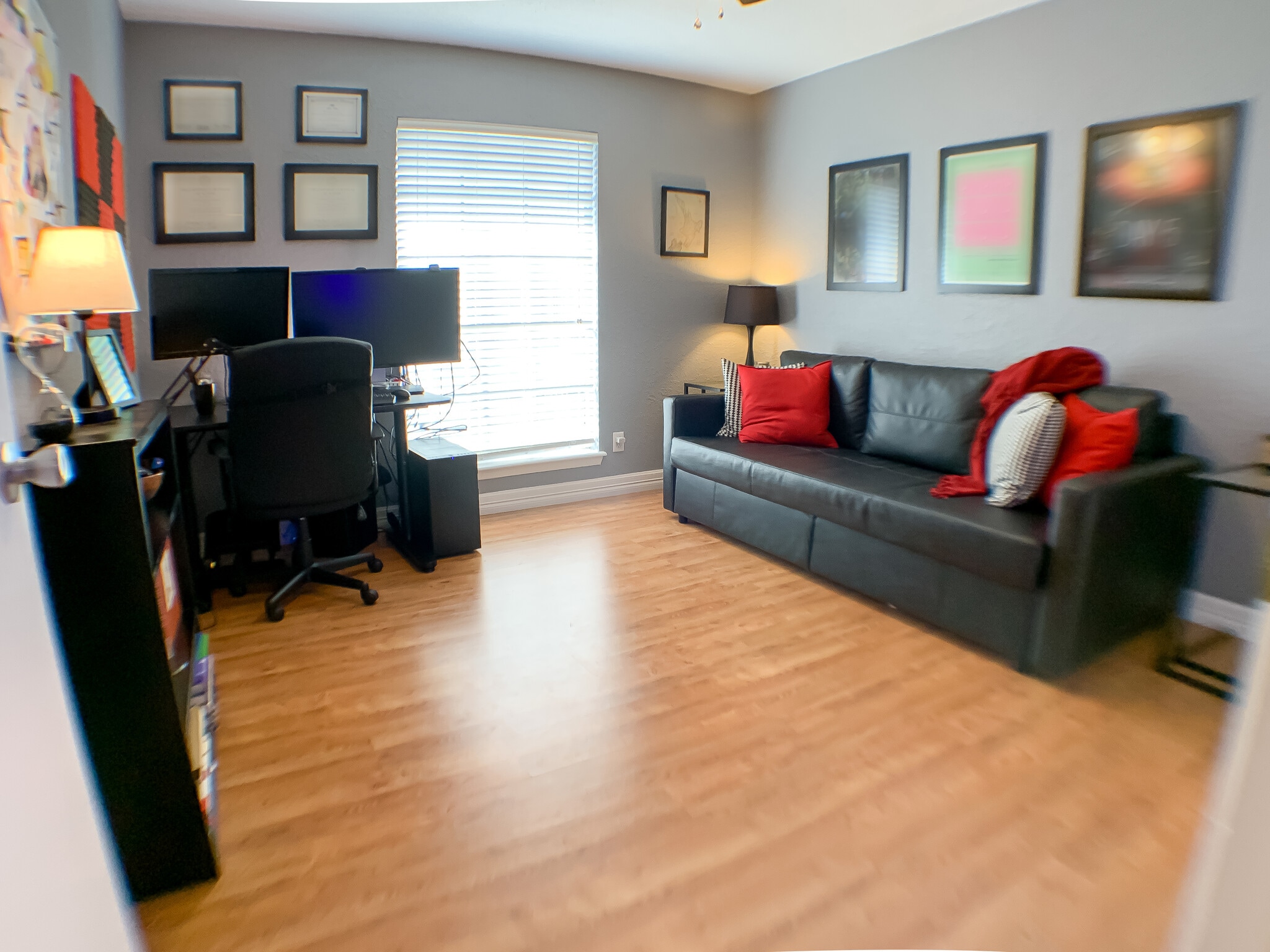 Modern, spacious second bedroom that also makes a great office. - 2425 Ashdale Dr