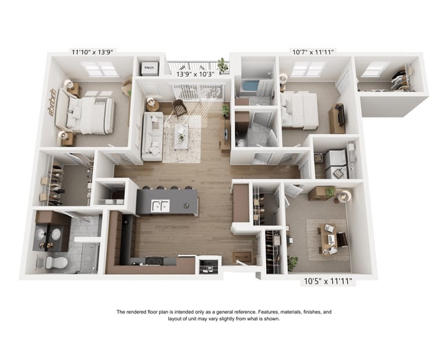 Floorplan - The Mill Apartments