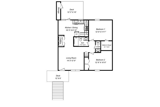 Building Photo - For Rent: 2BR, 1 1/2 BA condo, upstairs unit. Special: $400 off the first month for a lease that ...