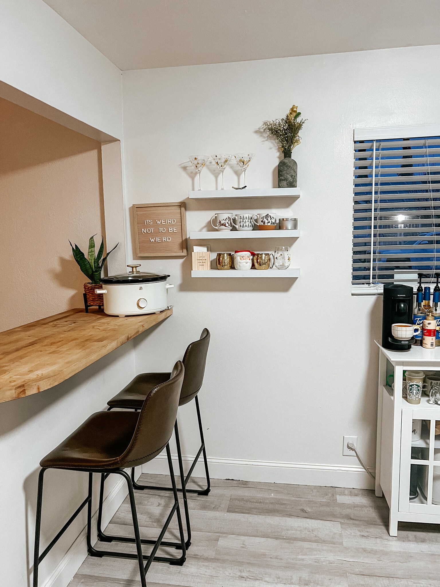 Butcher Block Bar between Kitchen and Family Room - 805 Minnewawa Ave