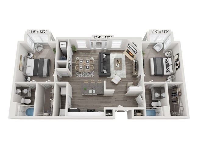 Floorplan - City Gate Apartment Homes