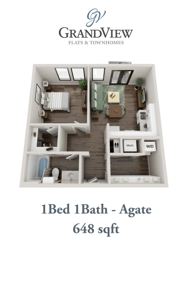 Floorplan - GrandView Flats and Townhomes