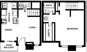 1BR/1.5BA - Rainy Meadows