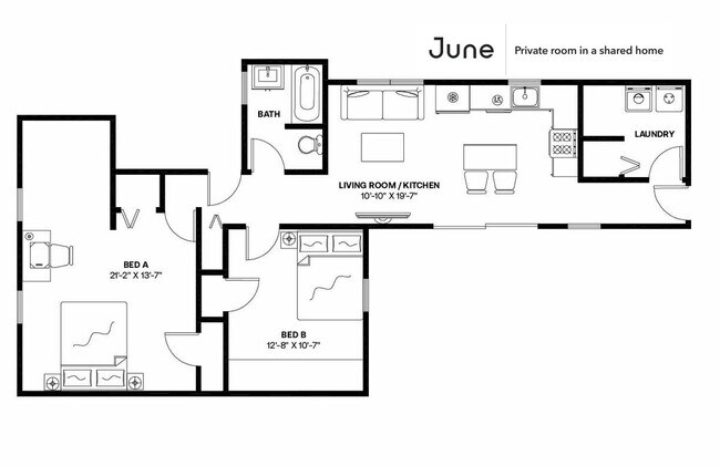 Building Photo - Room in Shared 2 bed/1 bath home in Somerville