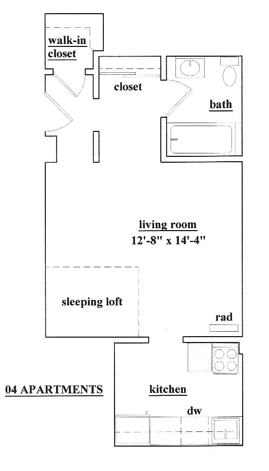 Floorplan - Palace Court Apartments LLC.