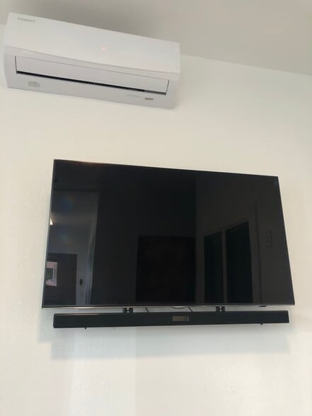 Living Room - Wall-Mounted TV - 115 N San Gabriel Blvd