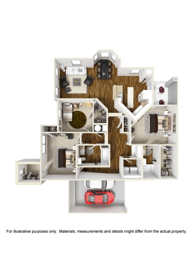 Floorplan - Faulkner Flats Apartment Homes