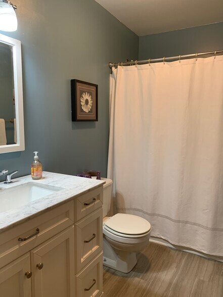Upstairs main bath - M6 Stonehedge Dr