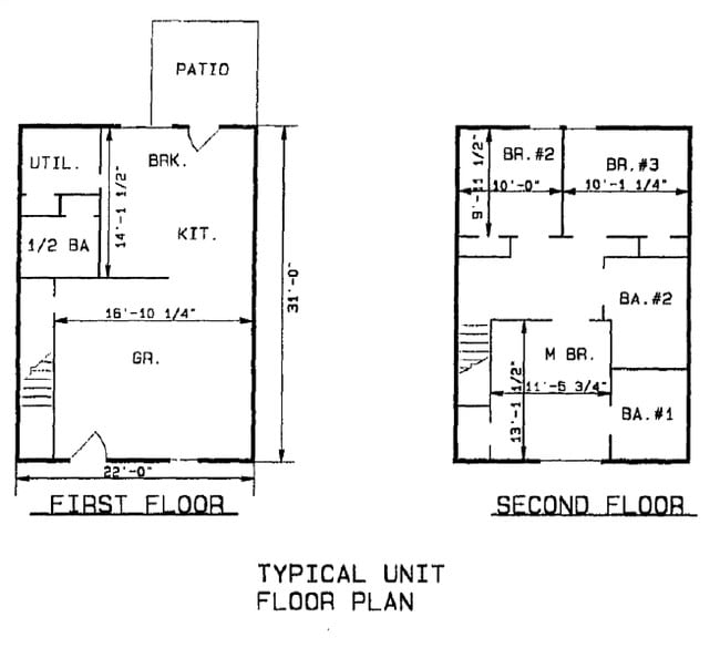 Floorplan - Meadowlark Townhomes