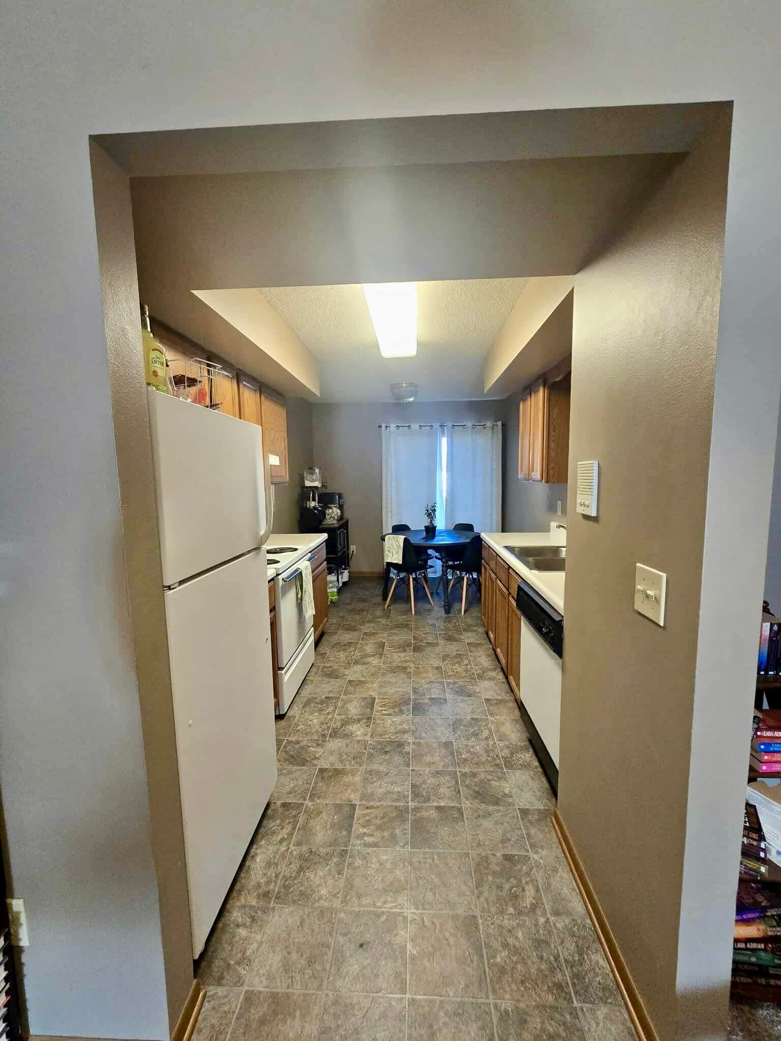 View of Kitchen from Living Room - 509 N 1st St