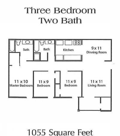 3BR/2BA - Ashton Place Apartments