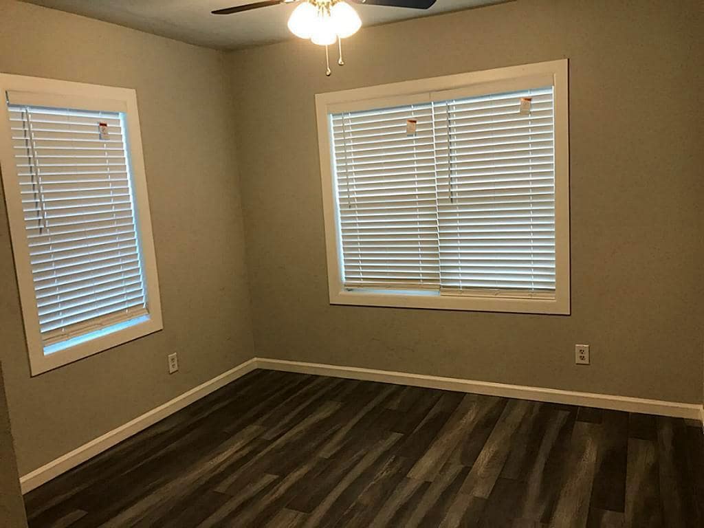 Bedroom 1, both bedrooms have fans and all units have central A/C and heat - 5005 Tierwester st