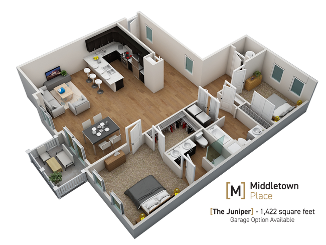Floorplan - Middletown Place Apartments