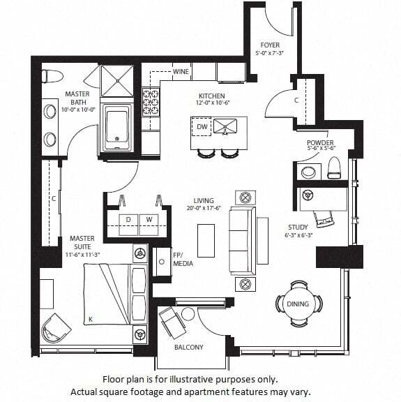 Floorplan - The Bravern