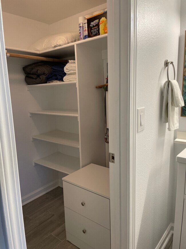 Closet to hang clothes with shelving - 1810 E Blacklidge Dr