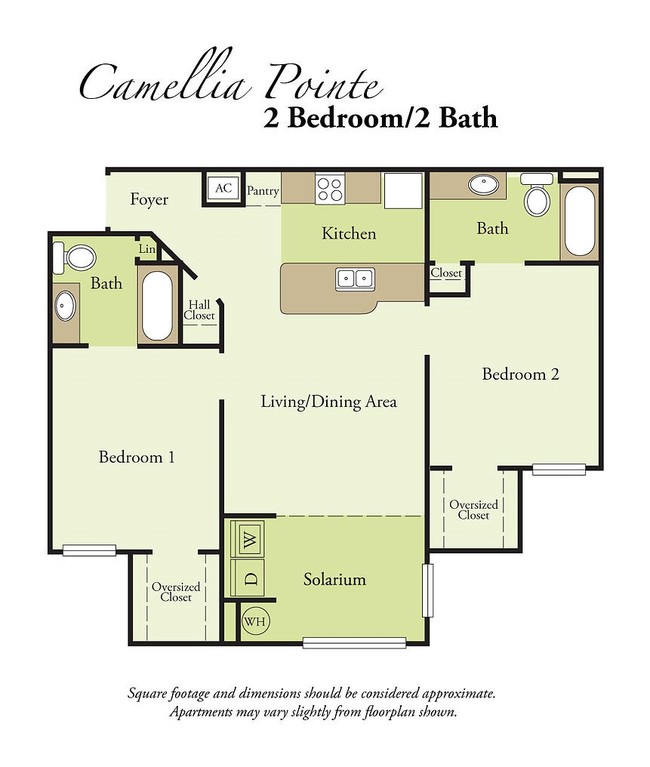 2BR/2BA - Camellia Pointe