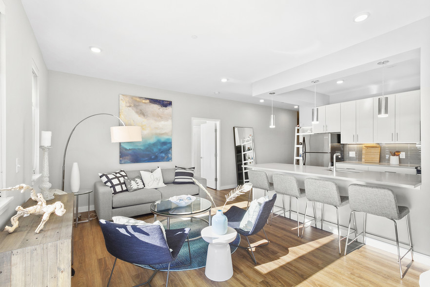 Living Room and Kitchen - The Tides At Arverne By The Sea