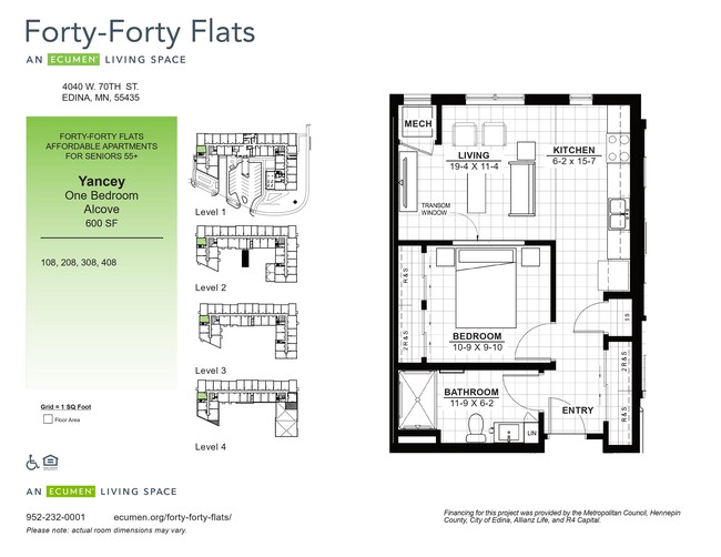 Floorplan - Forty Forty Flats