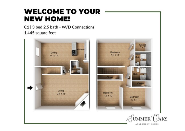 C1 Floor Plan - Summer Oaks