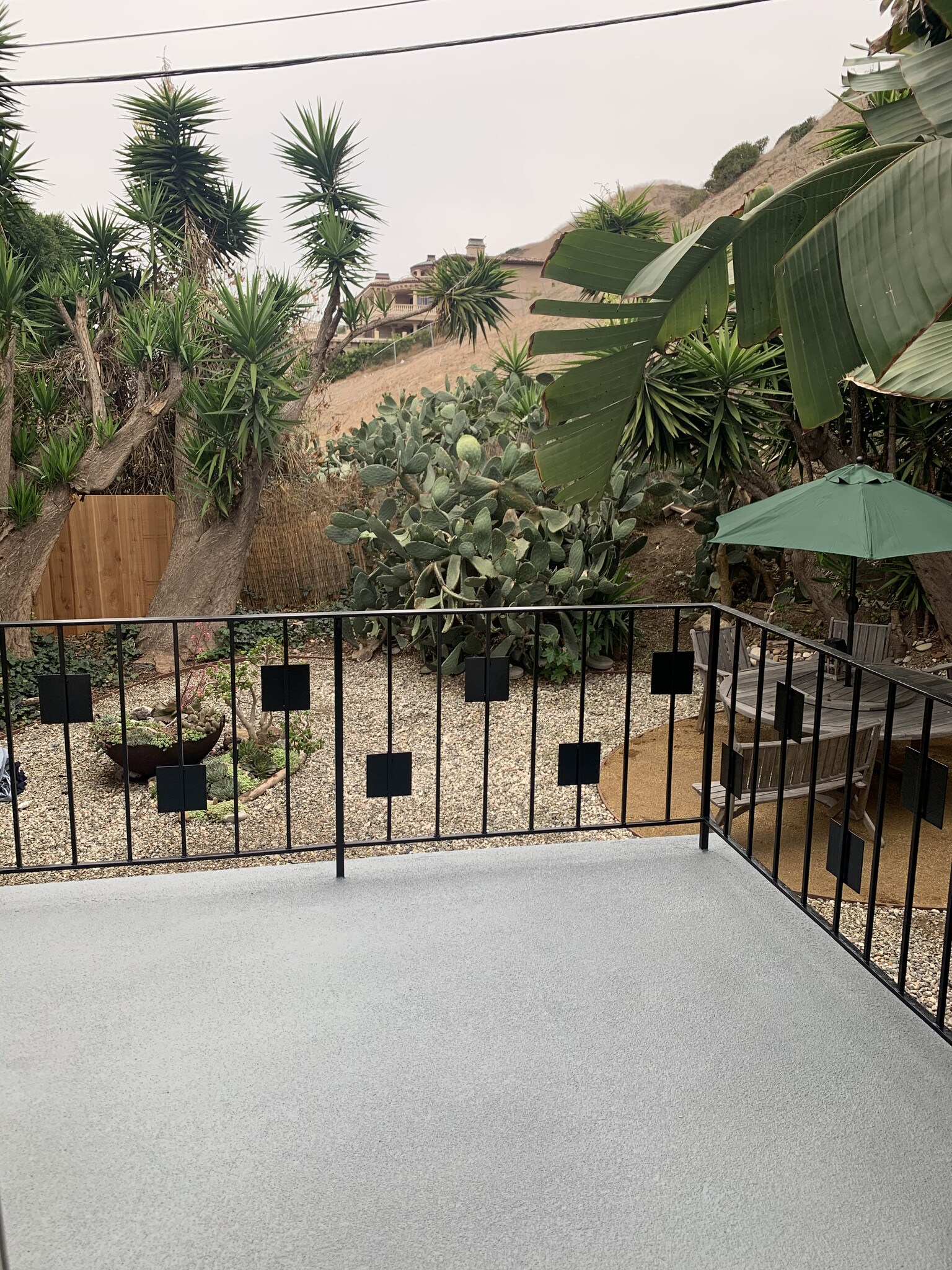 View of garden from front patio - 22357 Pacific Coast Hwy