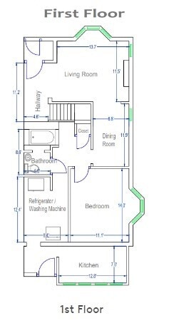 Apt 3 - downstairs - 523 E State St